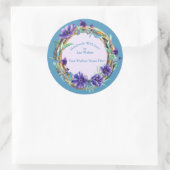 Handgemaakt artikellabel Robuust, taarkleurig, dro Ronde Sticker (Tas)