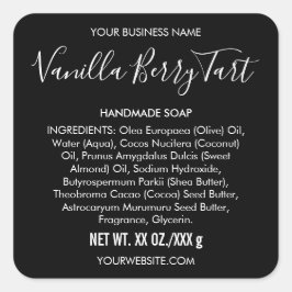Handgemaakt Bad Body Beauty Product Ingrediëntenla Vierkante Sticker