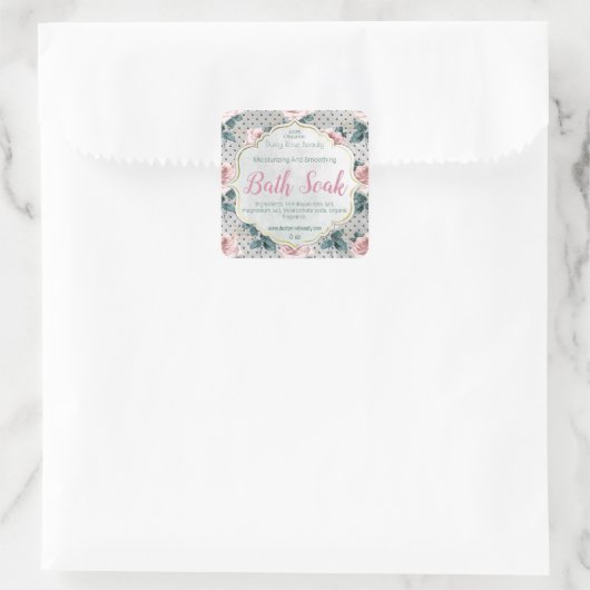 Handgemaakt Bath Soak Label (Tas)