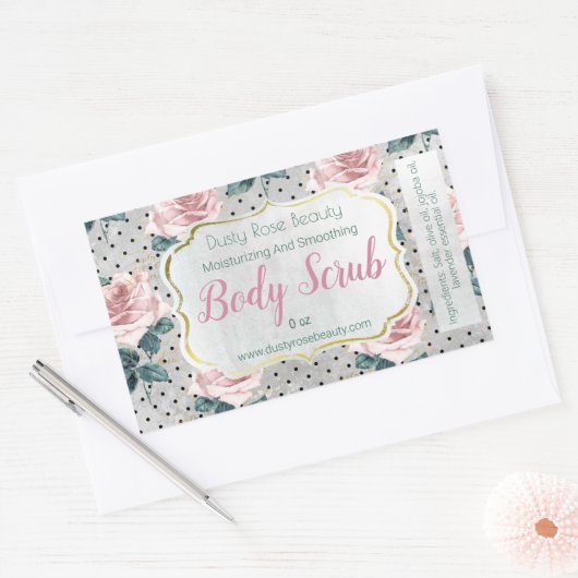 Handgemaakt Body Scrub Label (Envelop)