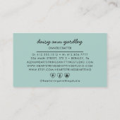 Handgemaakt brei-/breiwerk voor brei-/breiwerk visitekaartje (Achterkant)