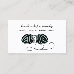 Handgemaakt brei-/breiwerk voor brei-/breiwerk visitekaartje