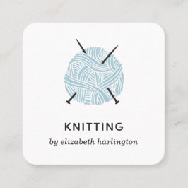 Handgemaakt breien. Breimachine Haakwerk benodigdh Vierkante Visitekaartje