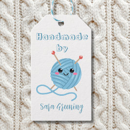 Handgemaakt breien label, verzorgingslabel, Gemaak Cadeaulabel