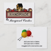 Handgemaakt - Breien Visitekaartje (Voorkant / Achterkant)