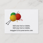 Handgemaakt - Breien Visitekaartje (Achterkant)