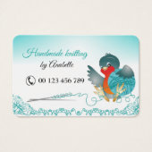 Handgemaakt breien visitekaartje (Voorkant)