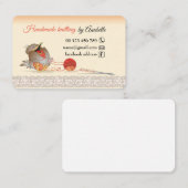 Handgemaakt breien visitekaartje (Voorkant / Achterkant)