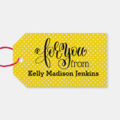 Handgemaakt cadeLabel Cadeaulabel (Achterkant Horizontaal)