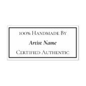 Handgemaakt Certificaat van echtheid Rubberstempel (Afrduk)