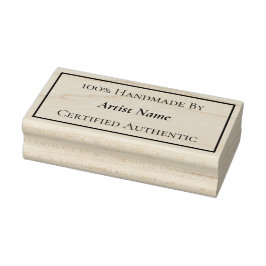 Handgemaakt Certificaat van echtheid Rubberstempel