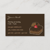 Handgemaakt ChocoladeVisitekaartje Visitekaartje (Achterkant)