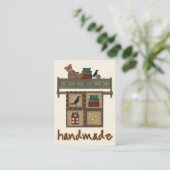 Handgemaakt / Crafter Visitekaartje - SRF (Staand voorkant)