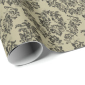 Handgemaakt damast patroon:  ornament. cadeaupapier (Rol Hoek)