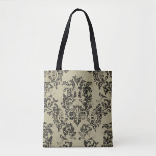 Handgemaakt damast patroon: ornament. tote bag