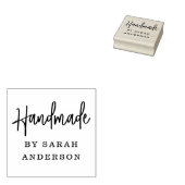 Handgemaakt door aangepaste naam modern handgeschr rubberstempel (Gestempeld)