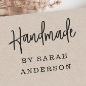 Handgemaakt door aangepaste naam modern handgeschr rubberstempel