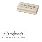 Handgemaakt door aangepaste naam modern handgeschr rubberstempel (Gestempeld)