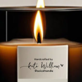 Handgemaakt door (aangepaste tekst) + naam, vrouwe zelfinktende stempel