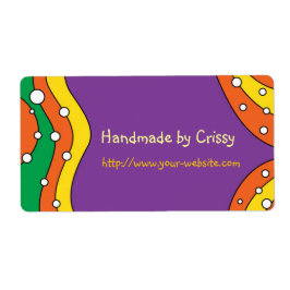 Handgemaakt door - aanpasbaar label