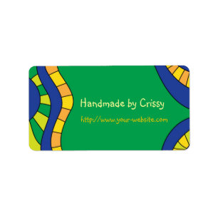 Handgemaakt door - aanpasbaar label