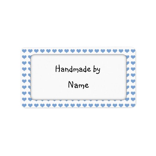 Handgemaakt door - aanpasbaar label (Voorkant)