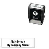 Handgemaakt door Bedrijfs bedrijfsnaam Sjabloon Zelfinktende Stempel (In situ)