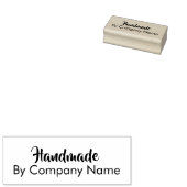 Handgemaakt door bedrijfsnaam rubberstempel (Gestempeld)