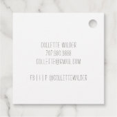 Handgemaakt door bloeiende Logo Product Hang Label (Achterkant)