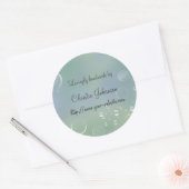 Handgemaakt door - bubbels ontwerp ronde sticker (Envelop)