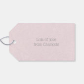 Handgemaakt door cadeau voor naaiknoppen label cadeaulabel (Achterkant Horizontaal)