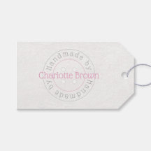 Handgemaakt door cadeau voor naaiknoppen label