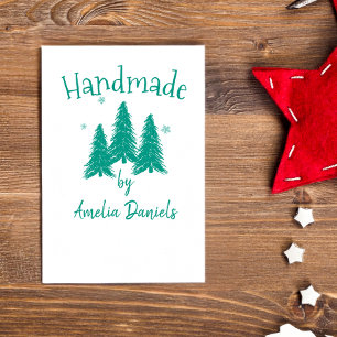 Handgemaakt door Christmas Tree Stamps Zelfinktende Stempel