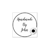 Handgemaakt door Custom Floral Rubber Stamp Rubberstempel (Afrduk)
