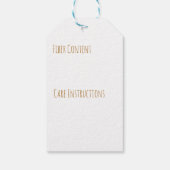 Handgemaakt door Custom Name Breien en Haakwerk Cadeaulabel (Achterkant)