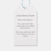 Handgemaakt door Custom Name Haak en Breien Cadeaulabel (Achterkant)