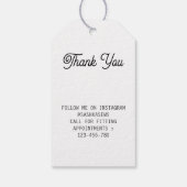 Handgemaakt door Custom Name Naaimachine Cadeaulabel (Achterkant)