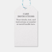 Handgemaakt door Custom Name Waterverf Garen Gift  Cadeaulabel (Achterkant)