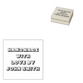 Handgemaakt door Custom Rubber Stamp Rubberstempel (Gestempeld)