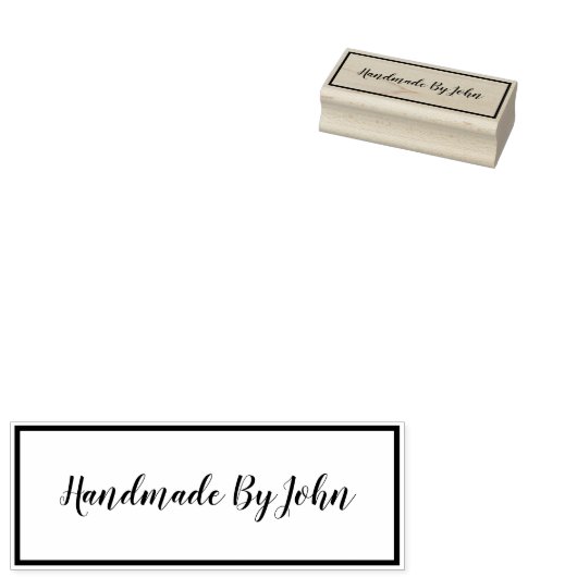 Handgemaakt door Custom Rubber Stamp Rubberstempel (Gestempeld)