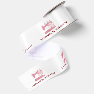 handgemaakt door Custom Sewing kledinglabels Satijnen Lint