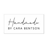 Handgemaakt door de eenvoudige Minimale Naam van d Rubberstempel (Afrduk)