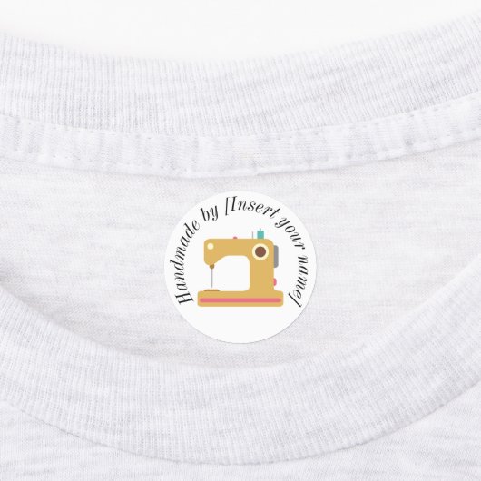 Handgemaakt door de Jouw naam naaimachine IJzer-on Labels (Aangebracht)