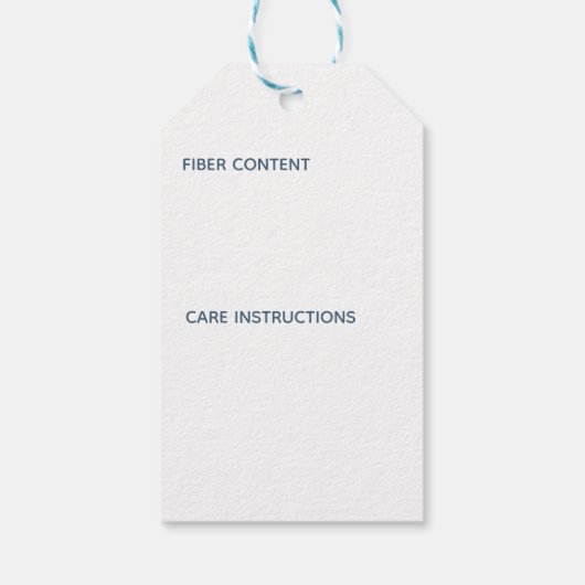 Handgemaakt door de Naam van de Douane w. Fibre- e Cadeaulabel (Achterkant)