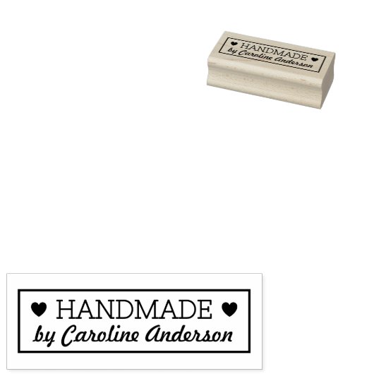 Handgemaakt door de rubberstempel van de douanenaa (Gestempeld)