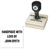 Handgemaakt door, Douane Rubber Stamp Rubberstempel (Gestempeld)