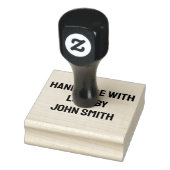 Handgemaakt door, Douane Rubber Stamp Rubberstempel (Stempel)