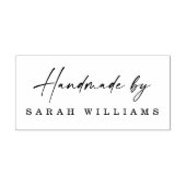 Handgemaakt door douanenaam elegant handgeschreven rubberstempel (Afrduk)