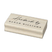 Handgemaakt door douanenaam elegant handgeschreven rubberstempel (Stempel)