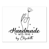 Handgemaakt door (douanenaam), Groot Rubberstempel (Afrduk)